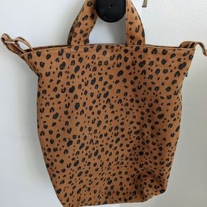 BAGGU duck bag tote bag leopard print
